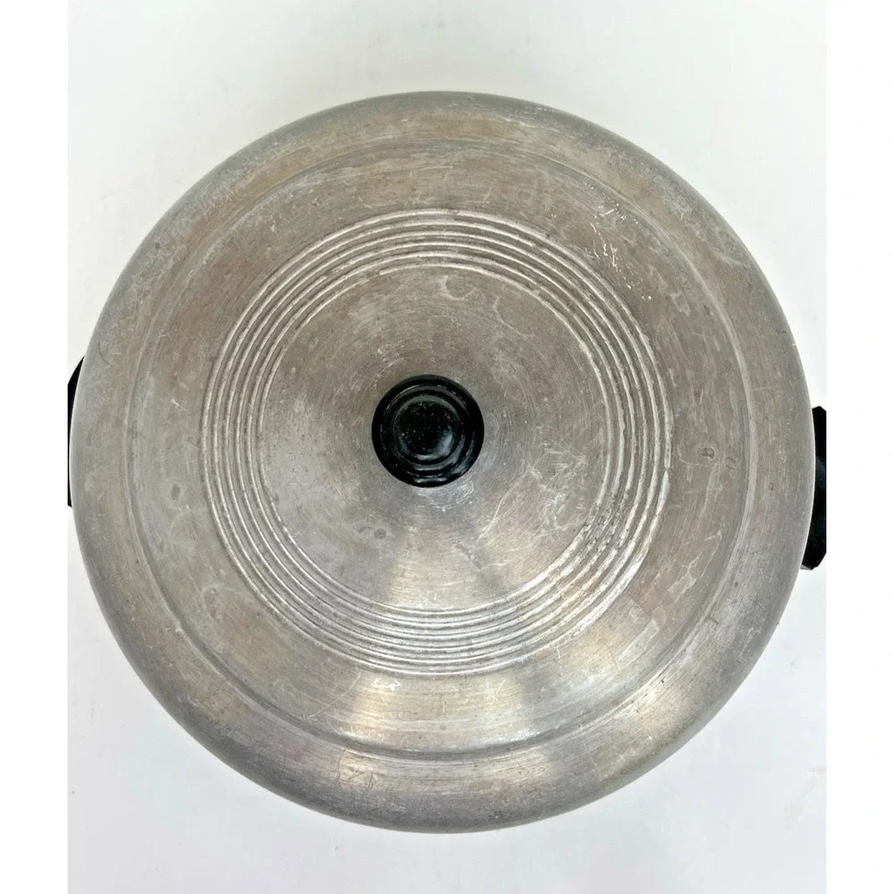 Dutch Oven Stock Pot Aluminum Lid Rack Steamer Insert Large Vintage Kitchen Cook